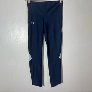 Under Armour, Compression Capris, Navy Blue, Size Small. In excellent condition!